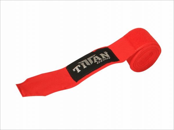 TITAN 180" STRETCHY HAND WRAPS - Red - Image 2