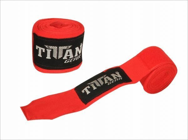 TITAN 180" STRETCHY HAND WRAPS - Red