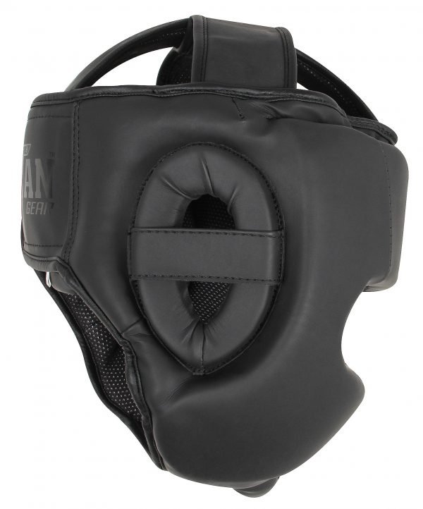 TITAN T4 MATTE BLACK HEADGEAR WITH CHIN PROTECTION - Image 2