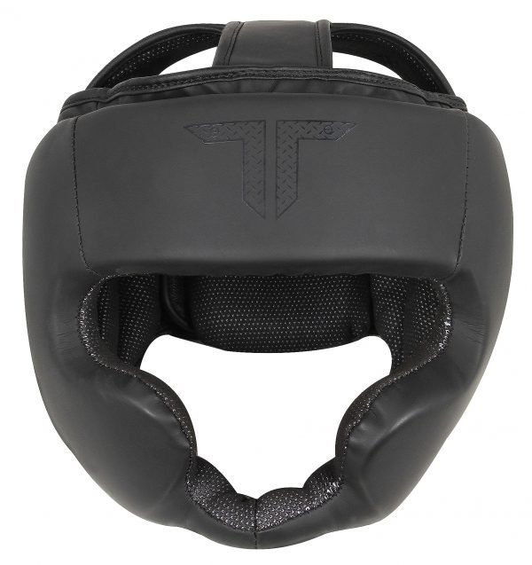 TITAN T4 MATTE BLACK HEADGEAR WITH CHIN PROTECTION
