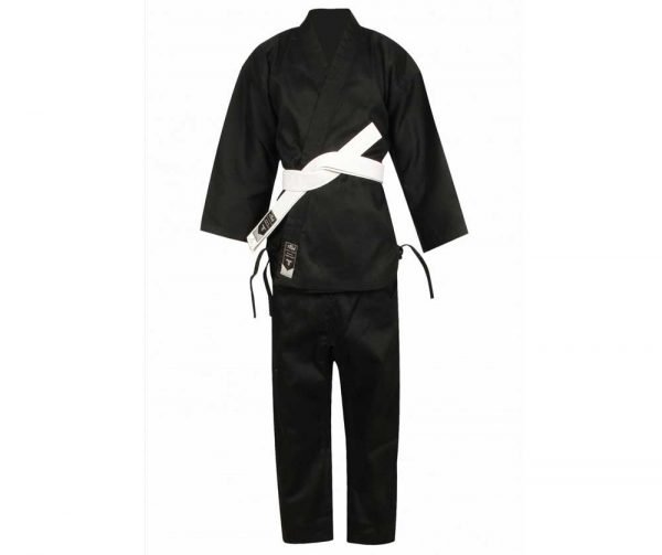 Titan 8oz Medium Lightweight Traditional Karate Uniform-Black