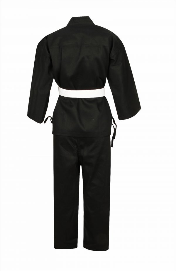Titan 8oz Medium Lightweight Traditional Karate Uniform-Black - Image 3